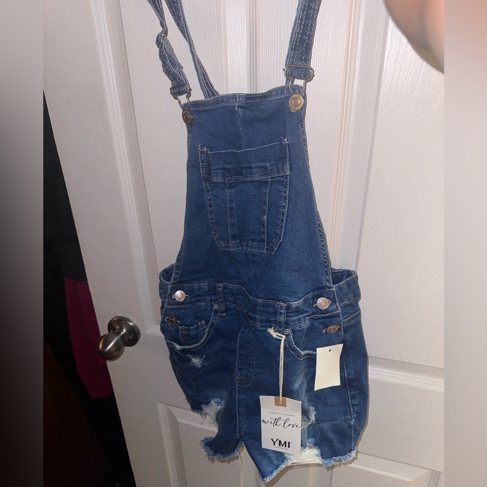 YMI Jean short jumpsuit/trousers. Medium wash
